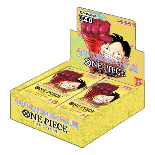 One Piece Card Game: 500 Years In The Future Booster Boxes (OP-07) (English) are for sale at Gecko Cards! With free UK Postage on all orders over £25 - see the range of TCG Cards, Booster Boxes, Card Sleeves and other Trading Card Game products on our store - all at great prices!