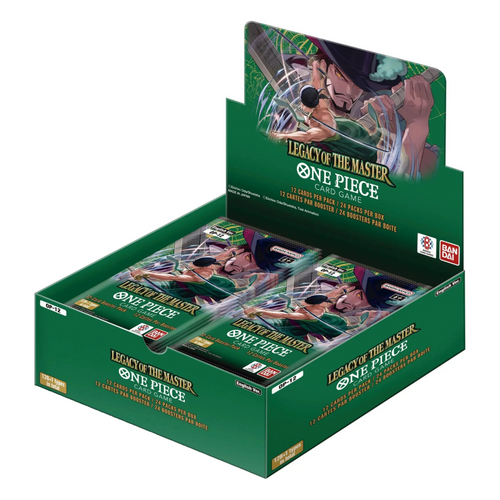 One Piece Card Game: Legacy Of The Master Booster Box (OP-12) (English) are for sale at Gecko Cards! With free UK Postage on all orders over £25 - see the range of TCG Cards, Booster Boxes, Card Sleeves and other Trading Card Game products on our store - all at great prices!