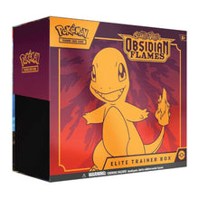 Load image into Gallery viewer, Pokémon Scarlet &amp; Violet 3 Obsidian Flames Elite Trainer Boxes (ETB) are for sale at Gecko Cards! With free UK Postage on all orders over £20 - see the range of Yu-Gi-Oh! Cards, Booster Boxes, Card Sleeves and other trading card game products in my store - all at great prices!
