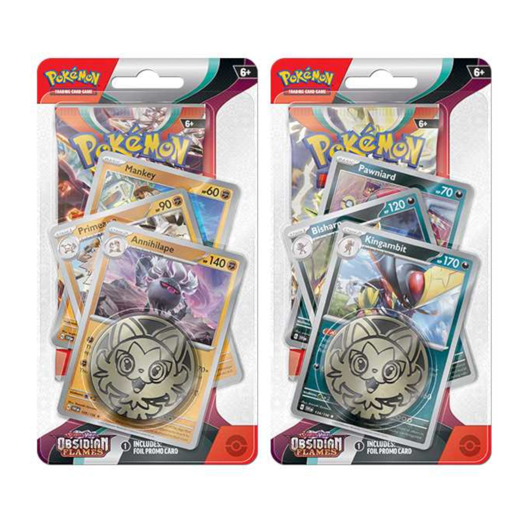 Pokémon Scarlet & Violet 3 Obsidian Flames Checklane Displays are for sale at Gecko Cards! With free UK Postage on all orders over £20 - see the range of Yu-Gi-Oh! Cards, Booster Boxes, Card Sleeves and other trading card game products in my store - all at great prices!