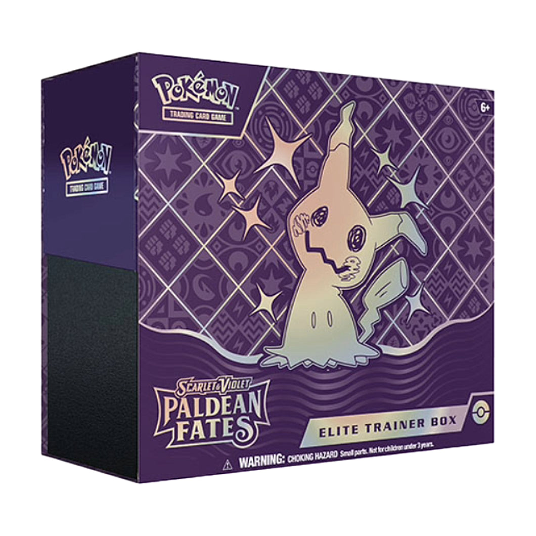 The Pokémon Scarlet & Violet 4.5 Paldean Fates Elite Trainer Box (ETB) is for sale at Gecko Cards! With free UK Postage on all orders over £20 - see the range of Yu-Gi-Oh! Cards, Booster Boxes, Card Sleeves and other trading card game products in my store - all at great prices!
