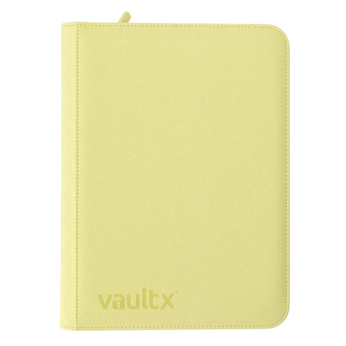 Vault X Exo-Tec 9-Pocket Zip-Up Pastel Yellow Binders are for sale at Gecko Cards! With free UK Postage on all orders over £25 - see the range of TCG Cards, Booster Boxes, Card Sleeves and other Trading Card Game products on our store - all at great prices!