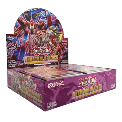 Yu-Gi-Oh! Phantom Revenge Booster Boxes (English, 1st Edition) are for sale at Gecko Cards! With free UK Postage on all orders over £25 - see the range of TCG Cards, Booster Boxes, Card Sleeves and other Trading Card Game products on our store - all at great prices!