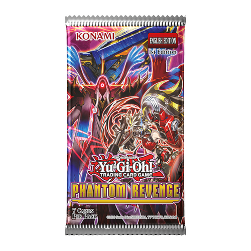 Yu-Gi-Oh! Phantom Revenge Booster Packs (English, 1st Edition) are for sale at Gecko Cards! With free UK Postage on all orders over £25 - see the range of TCG Cards, Booster Boxes, Card Sleeves and other Trading Card Game products on our store - all at great prices!