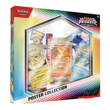 Load image into Gallery viewer, Pokémon TCG: Scarlet &amp; Violet 8.5 - Prismatic Evolutions - Poster Collections are for sale at Gecko Cards! With free UK Postage on all orders over £25 - see the range of Yu-Gi-Oh! Cards, Booster Boxes, Card Sleeves and other trading card game products on our my store - all at great prices!
