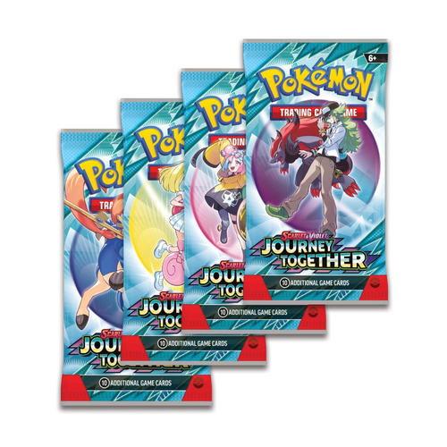 Pokémon TCG: Scarlet & Violet 9 - Journey Together - Booster Packs are for sale at Gecko Cards! With free UK Postage on all orders over £25 - see the range of Yu-Gi-Oh! Cards, Booster Boxes, Card Sleeves and other trading card game products on our my store - all at great prices!