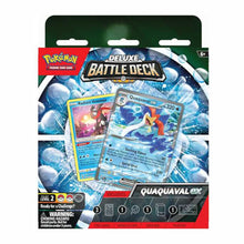Load image into Gallery viewer, Pokémon Quaquaval &amp; Meowscarada EX Deluxe Battle Decks are for sale at Gecko Cards! With free UK Postage on all orders over £20 - see the range of Pokémon Cards, Boxes and other trading card game products on our store - all at great prices!
