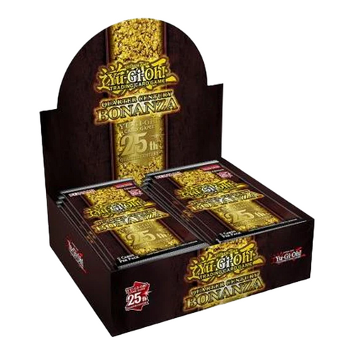 Yu-Gi-Oh! Quarter Century Bonanza Booster Boxes are for sale at Gecko Cards! With free UK Postage on all orders over £25 - see the range of TCG Cards, Booster Boxes, Card Sleeves and other Trading Card Game products on our store - all at great prices!