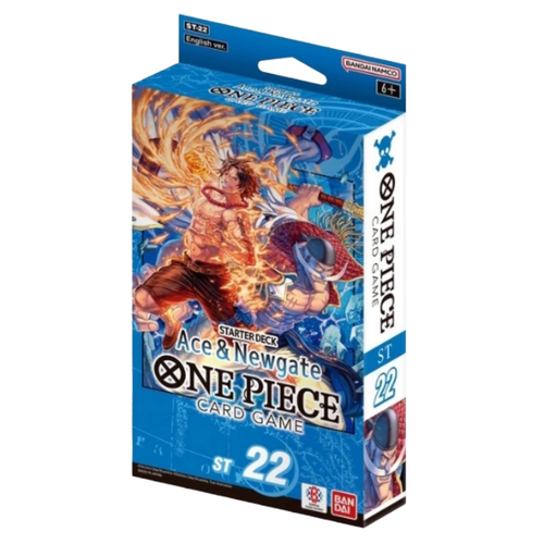 One Piece Card Game: Ace & Newgate (ST-22) Starter Decks are for sale at Gecko Cards! With free UK Postage on all orders over £25 - see the range of Yu-Gi-Oh! Cards, Booster Boxes, Card Sleeves and other trading card game products on our store - all at great prices!