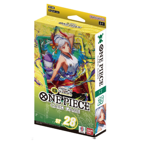 One Piece Card Game: GREEN/YELLOW Yamato (ST-28) Starter Decks are for sale at Gecko Cards! With free UK Postage on all orders over £25 - see the range of Yu-Gi-Oh! Cards, Booster Boxes, Card Sleeves and other trading card game products on our store - all at great prices!