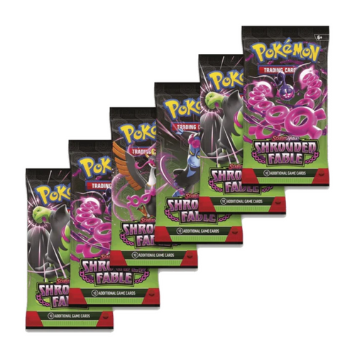 Pokémon TCG: Scarlet & Violet2 - Shrouded Fable - Booster Packs are for sale at Gecko Cards! With free UK Postage on all orders over £25 - see the range of Yu-Gi-Oh! Cards, Booster Boxes, Card Sleeves and other trading card game products on our my store - all at great prices!
