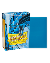 Load image into Gallery viewer, Dragon Shield Japanese (Small) Size Matte Card Sleeves in Sky are for sale at Gecko Cards! With free UK Shipping on all orders over £20 - see the range of Trading Cards, Booster Boxes, Card Sleeves and other TCG products on our store - all at great prices!
