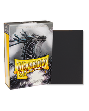 Load image into Gallery viewer, Dragon Shield Japanese (Small) Size Matte Card Sleeves in Slate are for sale at Gecko Cards! With free UK Shipping on all orders over £20 - see the range of Trading Cards, Booster Boxes, Card Sleeves and other TCG products on our store - all at great prices!
