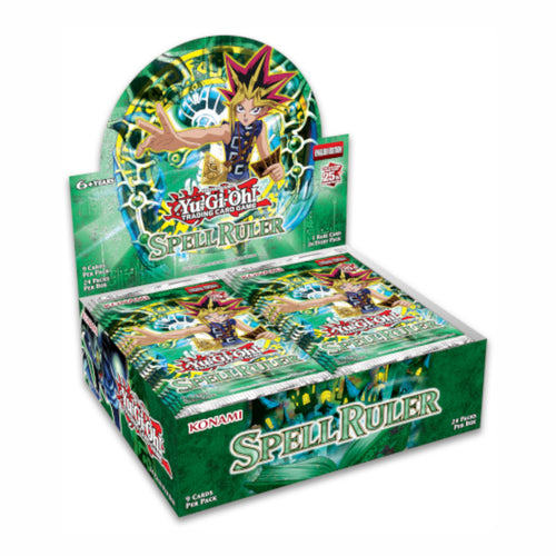 Yu-Gi-Oh! Spell Ruler Booster Boxes and Packs are for sale at Gecko Cards! With free UK Postage on all orders over £20 - see the range of TCG Cards, Booster Boxes, Card Sleeves and other Trading Card Game products on our store - all at great prices!