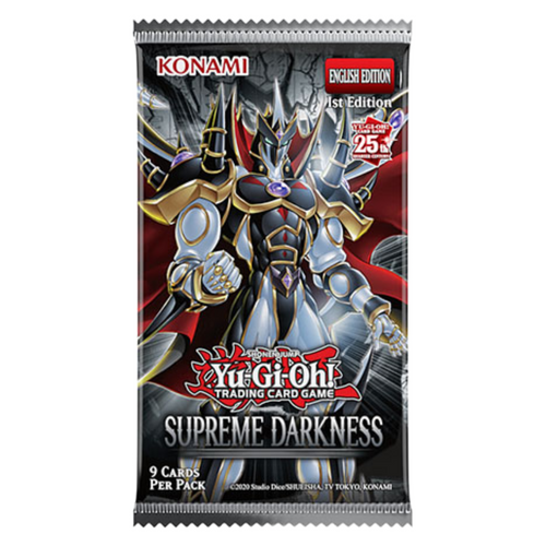 Yu-Gi-Oh! Supreme Darkness Booster Packs are for sale at Gecko Cards! With free UK Postage on all orders over £25 - see the range of TCG Cards, Booster Boxes, Card Sleeves and other Trading Card Game products on our store - all at great prices!