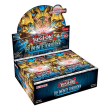 Load image into Gallery viewer, Yu-Gi-Oh! The Infinite Forbidden Booster Boxes and Packs are for sale at Gecko Cards! With free UK Postage on all orders over £20 - see the range of TCG Cards, Booster Boxes, Card Sleeves and other Trading Card Game products on our store - all at great prices!
