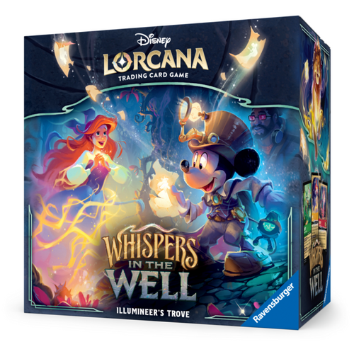 Disney Lorcana: Whispers In The Well (Chapter 10 Illumineers Troves are for sale at Gecko Cards! With free UK Postage on all orders over £25 - see the range of TCG Cards, Booster Boxes, Card Sleeves and other Trading Card Game products on our store - all at great prices!