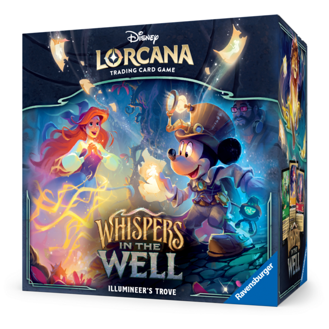 Disney Lorcana: Whispers In The Well (Chapter 10 Illumineers Troves are for sale at Gecko Cards! With free UK Postage on all orders over £25 - see the range of TCG Cards, Booster Boxes, Card Sleeves and other Trading Card Game products on our store - all at great prices!