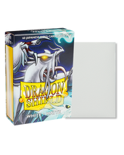 Load image into Gallery viewer, Dragon Shield Japanese (Small) Size Matte Card Sleeves in White are for sale at Gecko Cards! With free UK Shipping on all orders over £20 - see the range of Trading Cards, Booster Boxes, Card Sleeves and other TCG products on our store - all at great prices!
