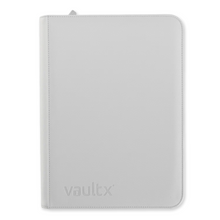 Load image into Gallery viewer, Vault X Exo-Tec 4-Pocket Zip-Up Binders in White are for sale at Gecko Cards! With free UK Postage on all orders over £20 - see the range of TCG Cards, Booster Boxes, Card Sleeves and other Trading Card Game products on our store - all at great prices!
