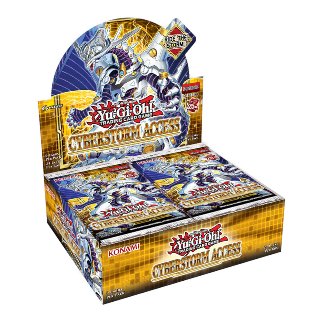 Yu-Gi-Oh! Cyberstorm Access Booster Boxes are for sale at Gecko Cards! With free UK Postage on all orders over £20 - see the range of Yu-Gi-Oh! Cards, Booster Boxes, Card Sleeves and other trading card game products in my store - all at great prices!