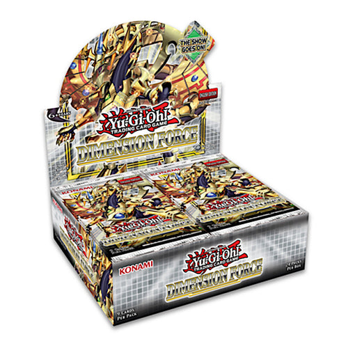 Yu-Gi-Oh! Dimension Force Booster Boxes (1st Edition, English) are for sale at Gecko Cards! With free UK Postage on all orders over £20 - see the range of Yu-Gi-Oh! Cards, Booster Boxes, Card Sleeves and other trading card game products in my store - all at great prices!