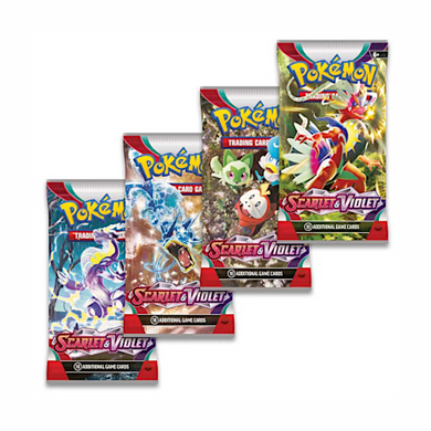 Pokémon Scarlet & Violet 1 Booster Packs are for sale at Gecko Cards! With free UK Postage on all orders over £20 - see the range of TCG Cards, Booster Boxes, Card Sleeves and other Trading Card Game products on our store - all at great prices!