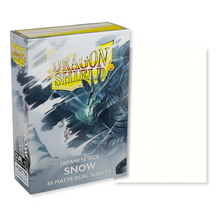 Load image into Gallery viewer, Dragon Shield Japanese (Small) Size Dual Matte Snow Card Sleeves are for sale at Gecko Cards! With free UK Postage on all orders over £20 - see the range of Yu-Gi-Oh! Cards, Booster Boxes, Card Sleeves and other trading card game products in my store - all at great prices!
